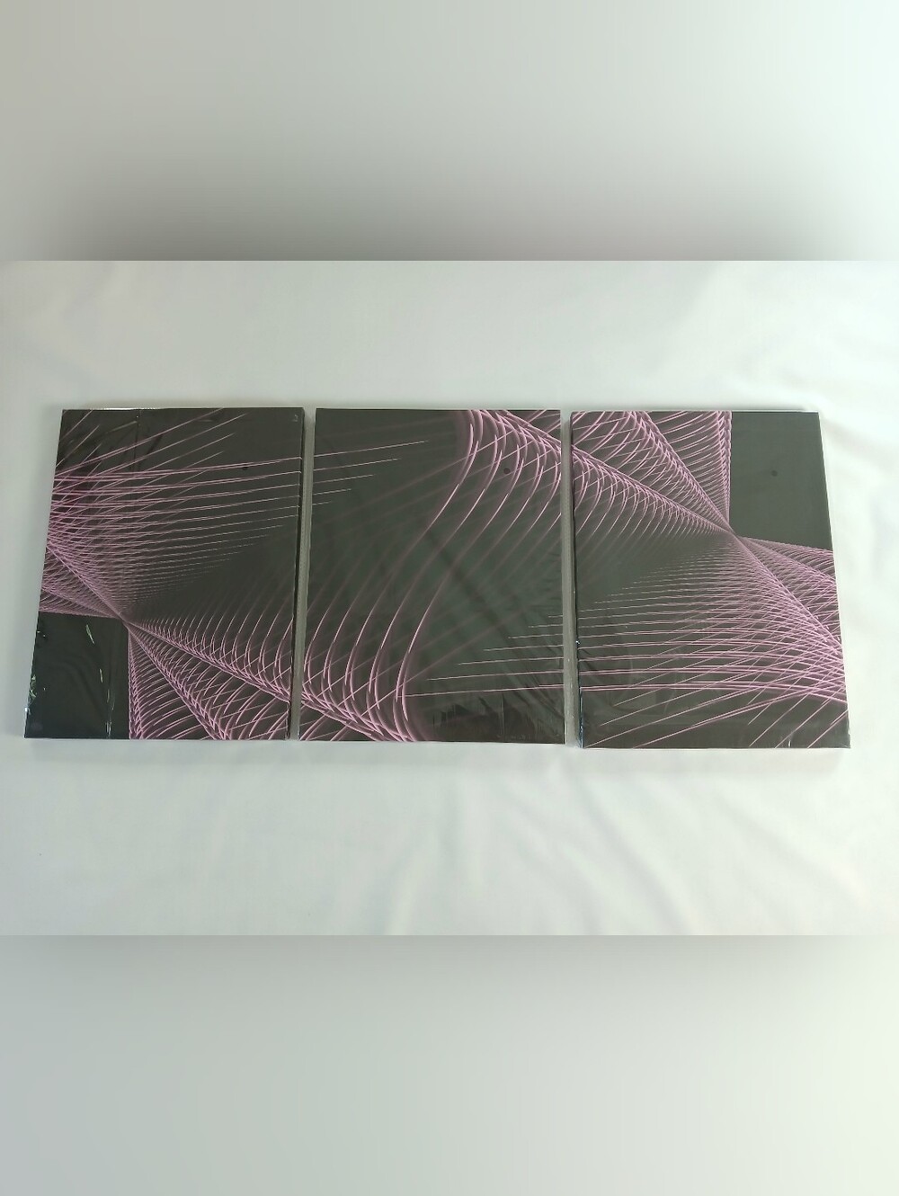 New Feelyou Abstract Artwork Wall Art Pink Set of 3 Piece 12"X16" Prints